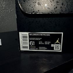 Air Jordan 4’s Retro Thunders GS