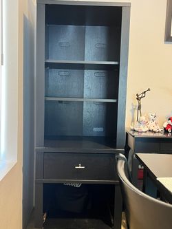 Black Cabinet With Drawer