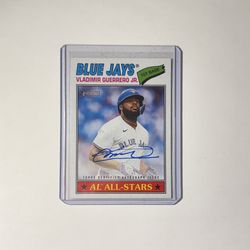 Vladimir Guerrero Jr. Autographed Baseball Card