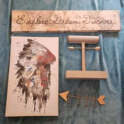 Travel Aztec Arrow Decor Lot