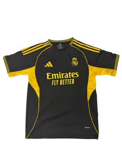 Real Madrid Black/Yellow Athletic Jersey - Size XL