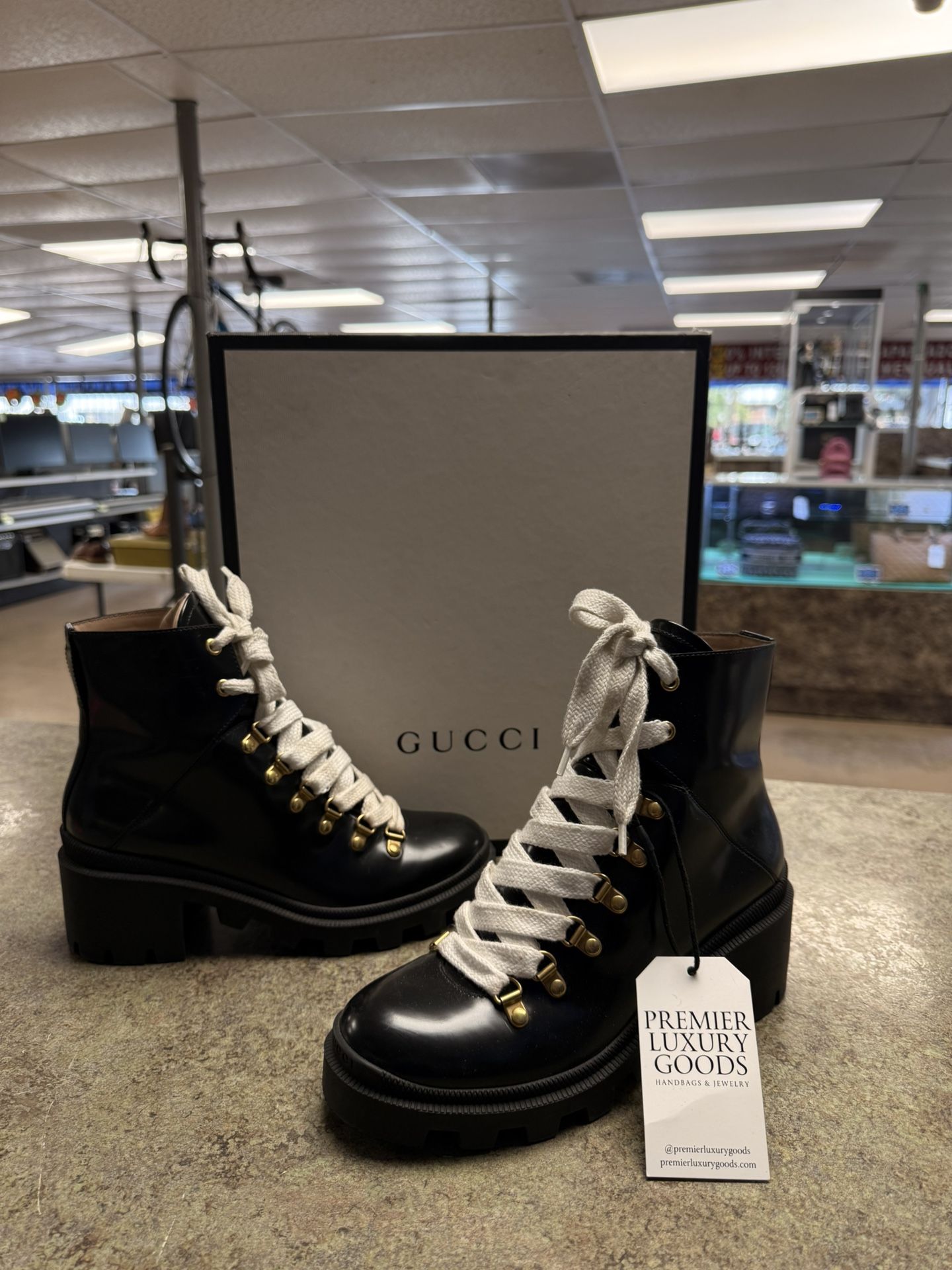 Gucci Magnum Calf Boots Size 38