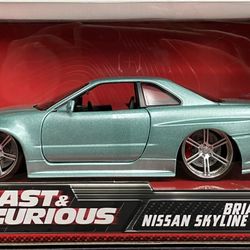 Fast And Furious Nissan Skyline 1/24 Scale New In Box