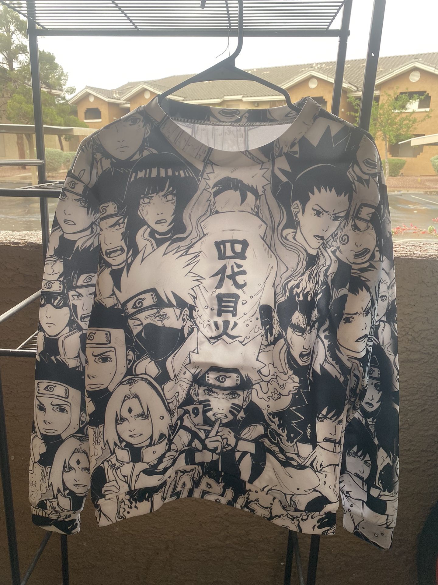 Naruto Fourth Hokage-themed long-sleeved shirt/crewneck 