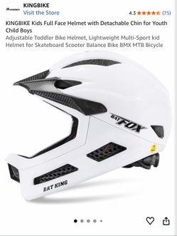 KINGBIKE Kids Full Face Helmet with Detachable Chin