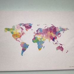 World Canvas Print
