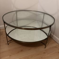 Mid century Brass/glass Coffee Table 