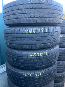 LT245-75-17 all four tires 💵💵💵💵💵