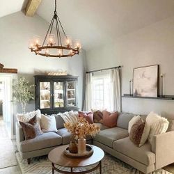 Magnolia Home Miller Walnut Round Coffee Table