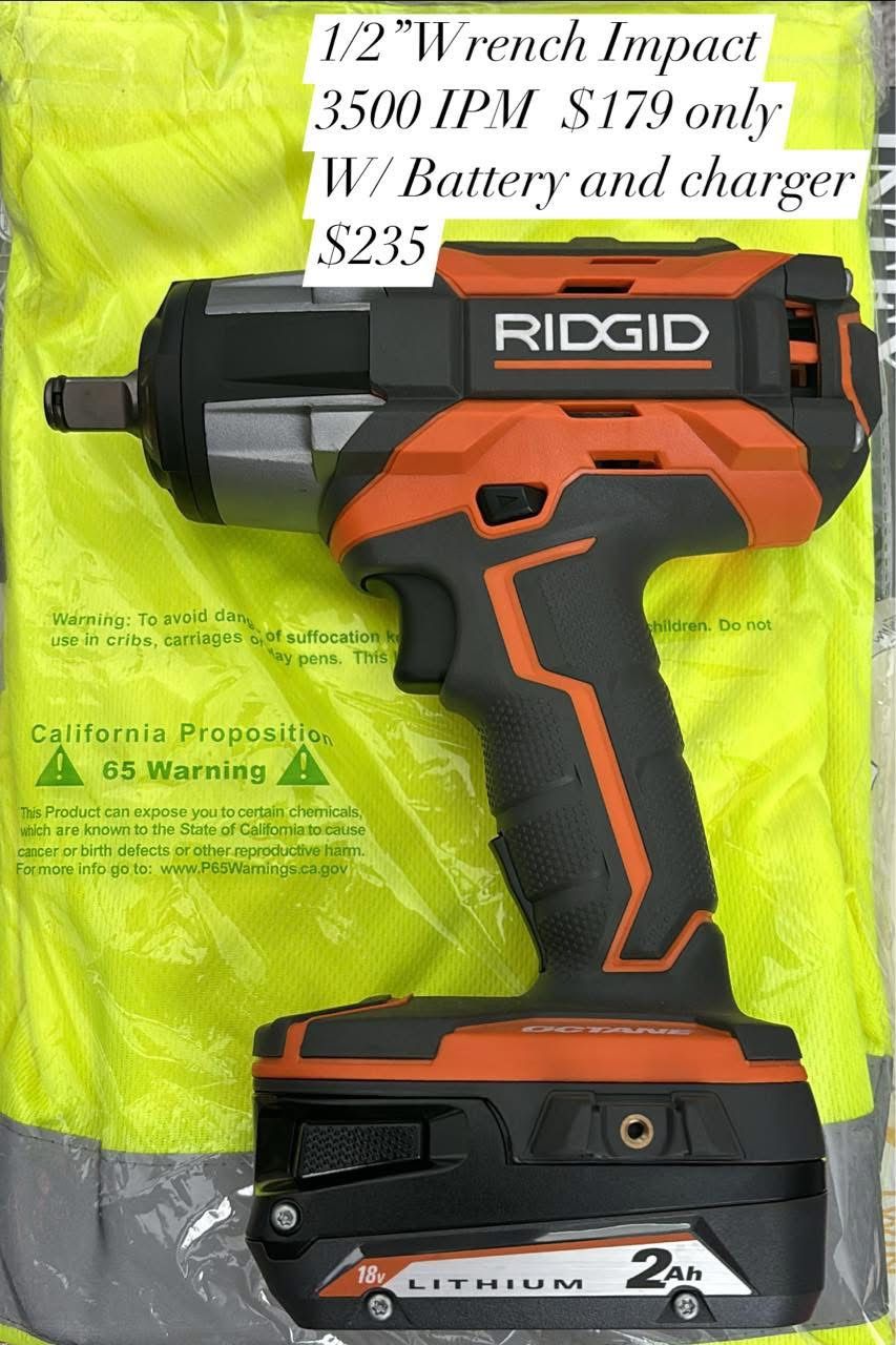 1/2 Wrench With Battery Only No Charger