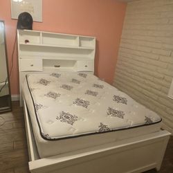 Full Bed Frame With Underneath Storage