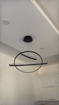 Black LED Chandelier