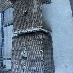 4 Wicker Squares (use as table or chair