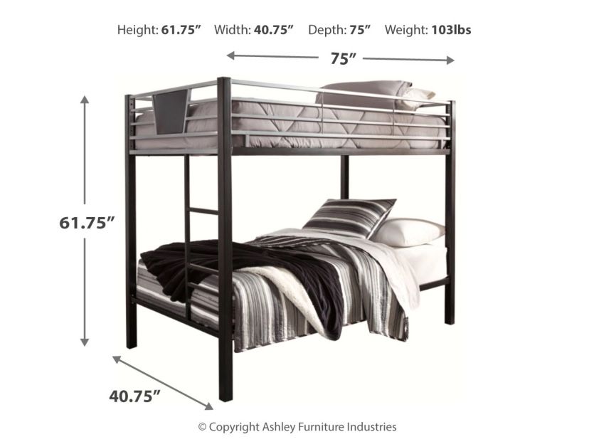Dinsmore Twin Over Twin Bunk Bed With Ladder