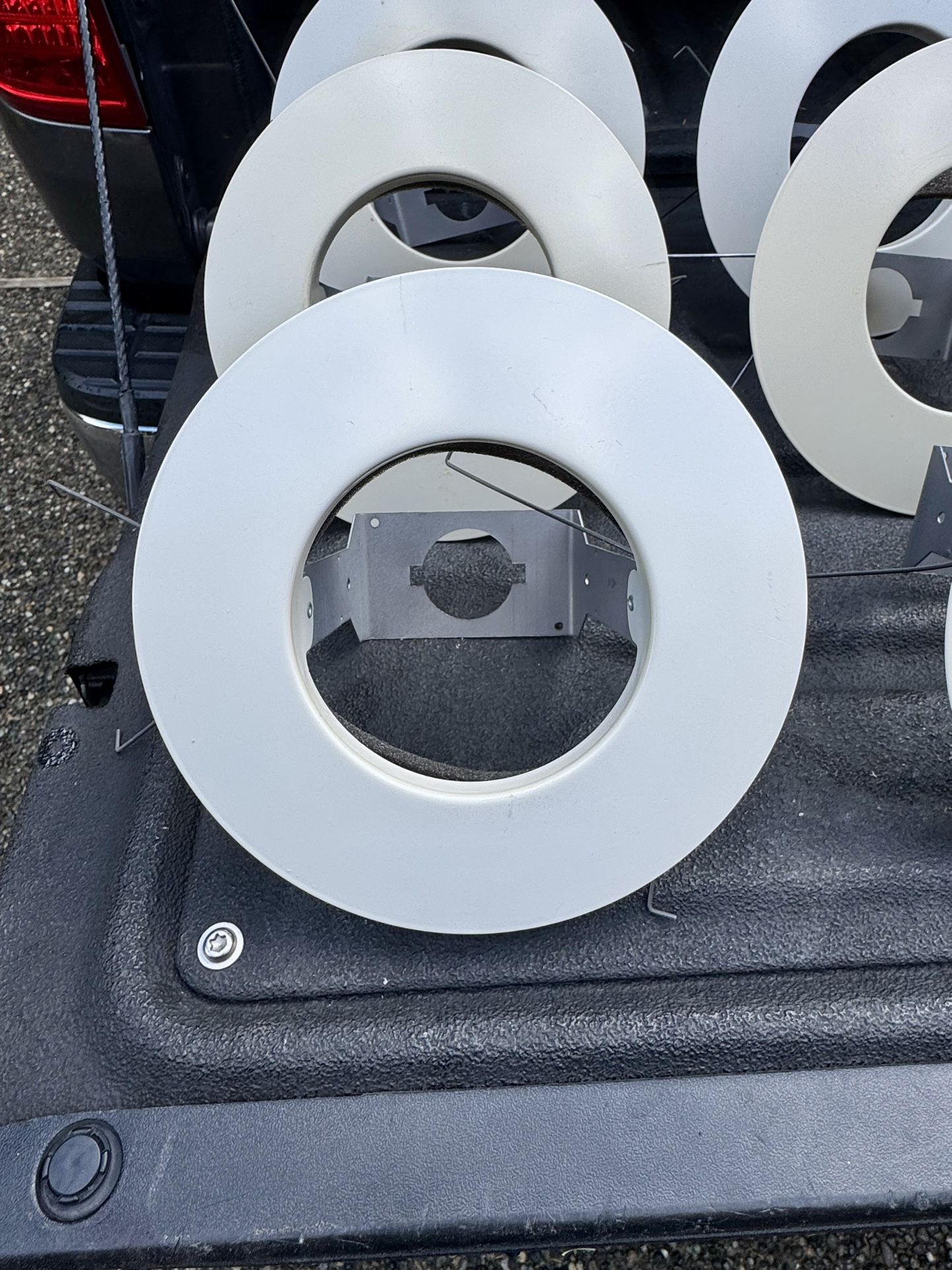 Almond Color Ceiling Light Rims