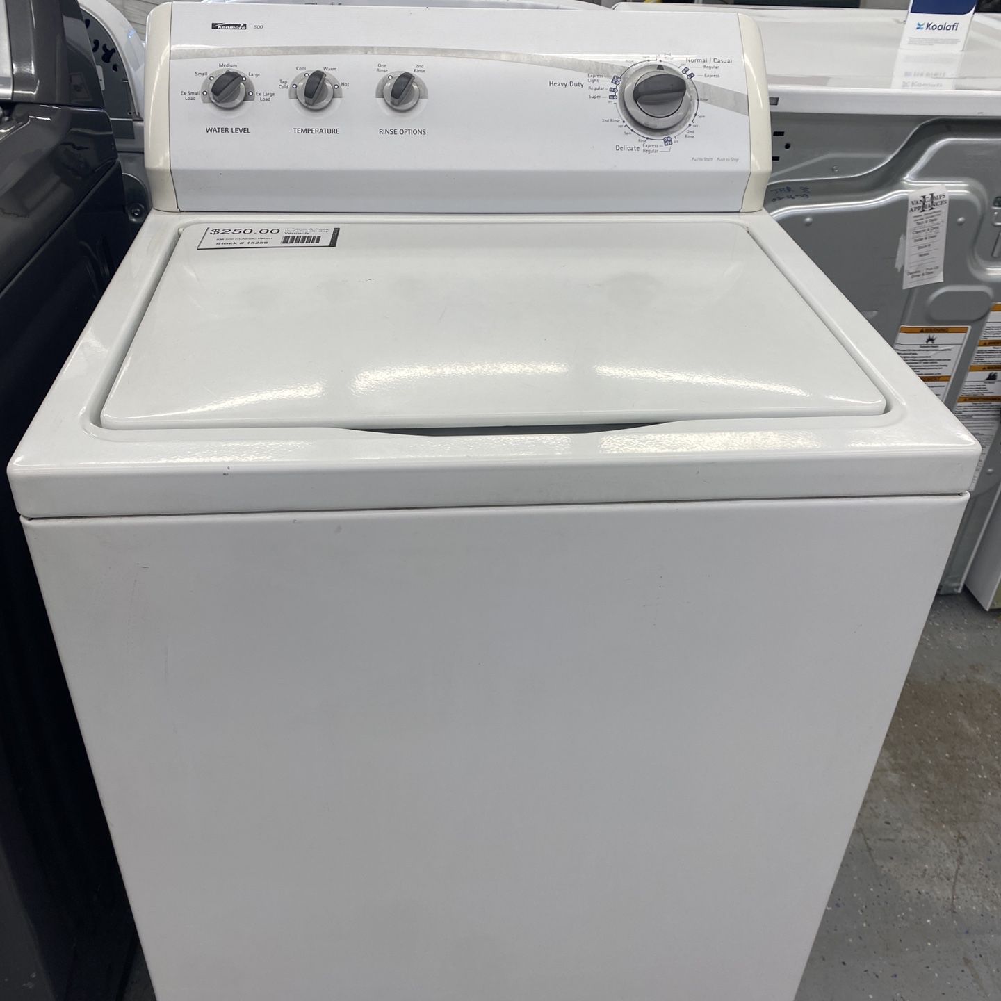 White Kenmore 500 Series Classic Style Washing Machine