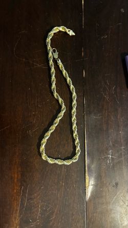 14K rope chain (gold plated great quality )