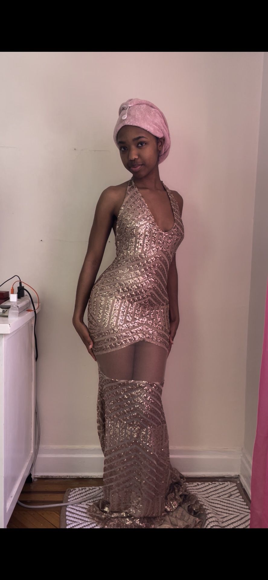 Champagne Prom Dress