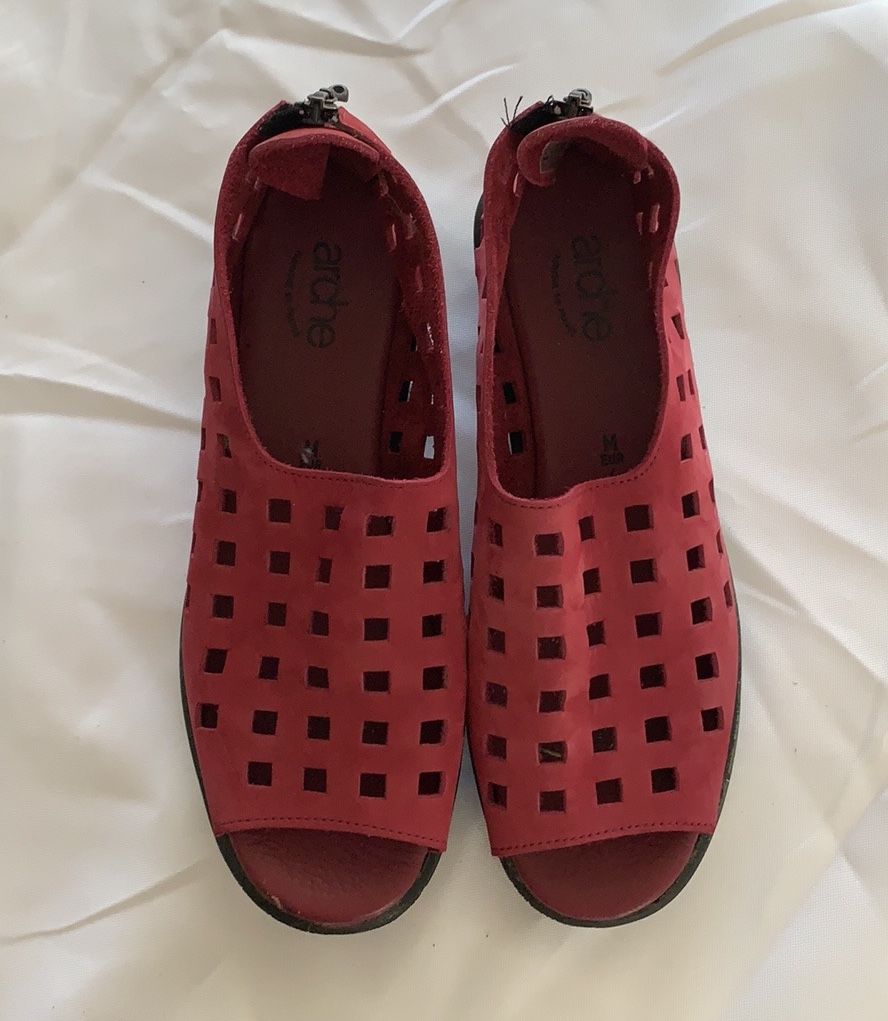 Arche Drick Laser Cut Comfort Flat Sandals