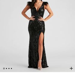 Brand New Black Sequin Dress