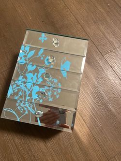 Mirrored Jewelry Box with Drawers