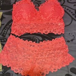 Hot Pink XL Bra and Panty Set