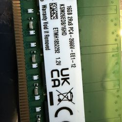 Kingston 16 GB ECC RAM DIMM Memory KSM26ED8/16HD