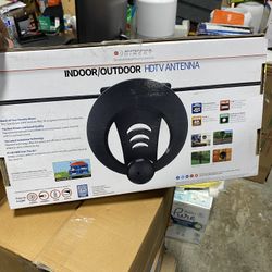  Indoor Outdoor HDTV Antenna, UHF VHF, Multi-Directional, 40+ Mile Range – UHD 4K, NEXTGEN TV Ready, Black