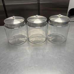 3 Glass Jars