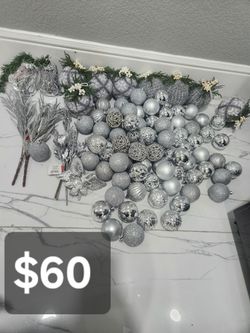 Silver Christmas Tree Decorations