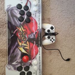 2 Player Arcade Fight Stick w/Games and Controller