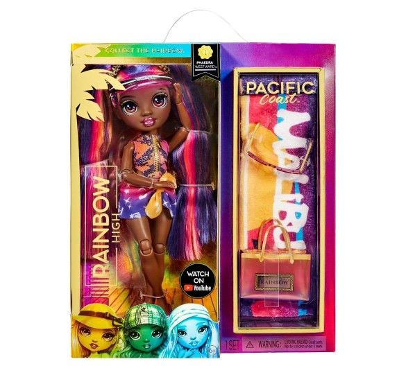 Rainbow High Pacific Coast PhaedraWestward- Sunset (Purple) Fashion Doll