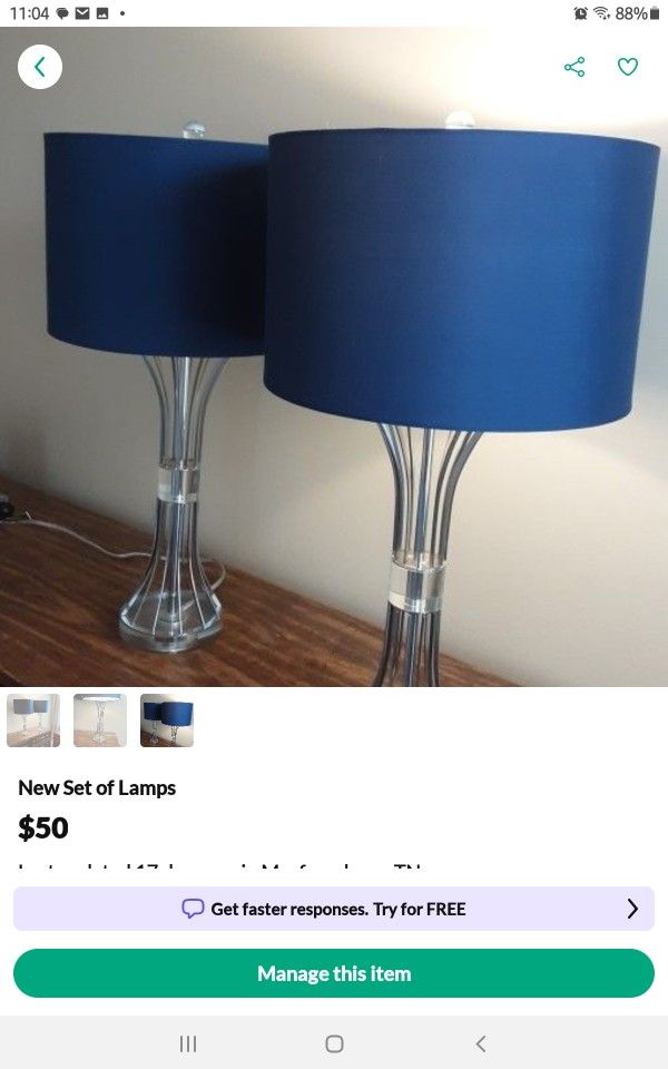 Brand New Lamps 