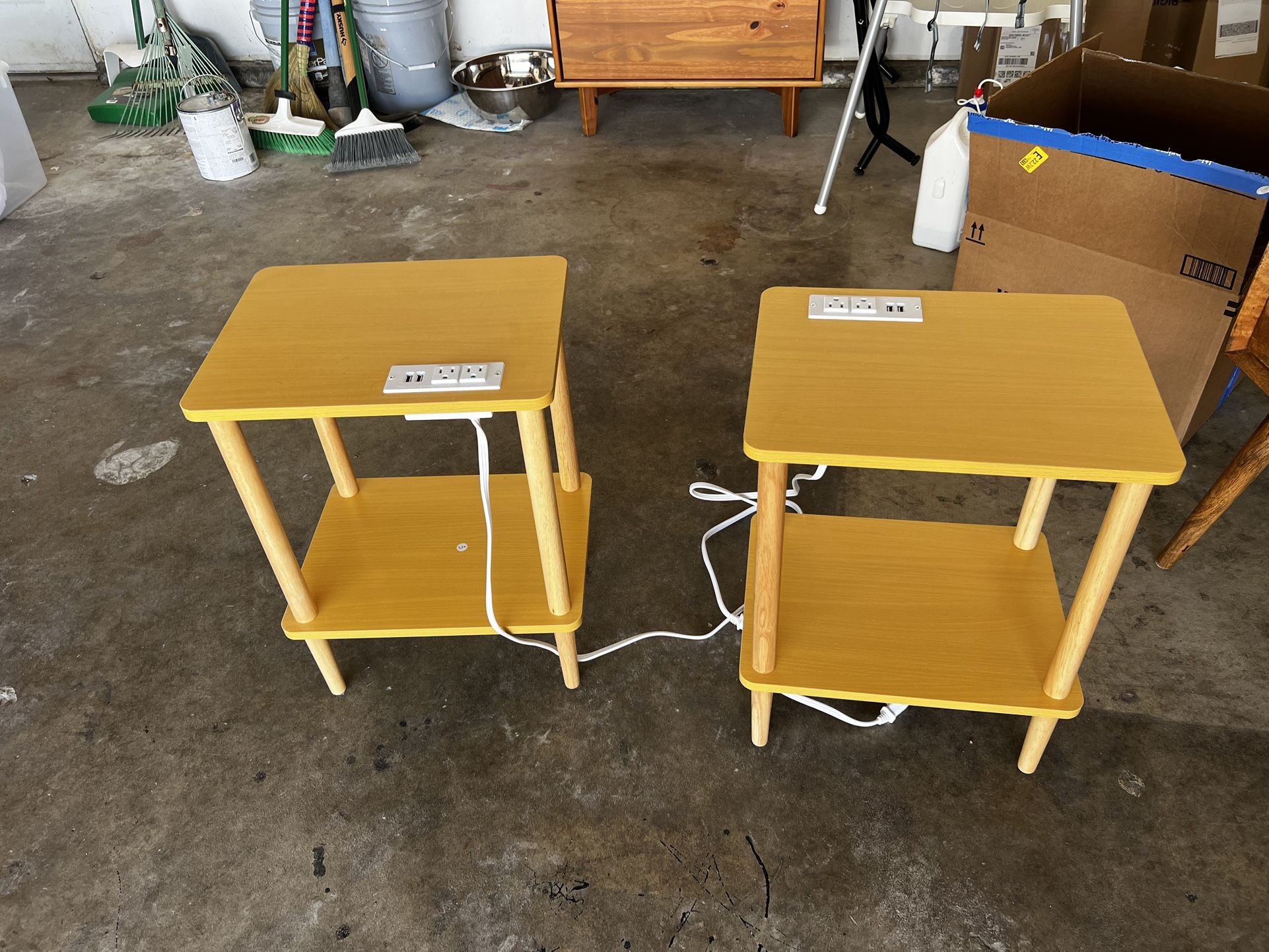 End Table With Charging Station (2)