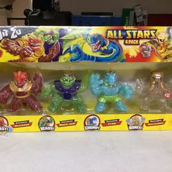 Heroes of Goo Jit Zu All Stars 4 Pack – Blazagon, Rock Jaw, Tyro & Smashadon