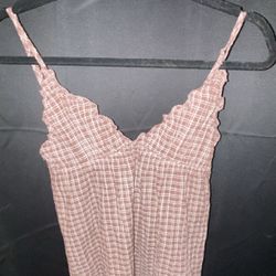 Brandy Melville Women’s Brown and White Vest