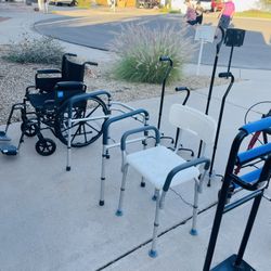 Wheelchairs, Walkers, Bed Rails, Adjustable Canes And More