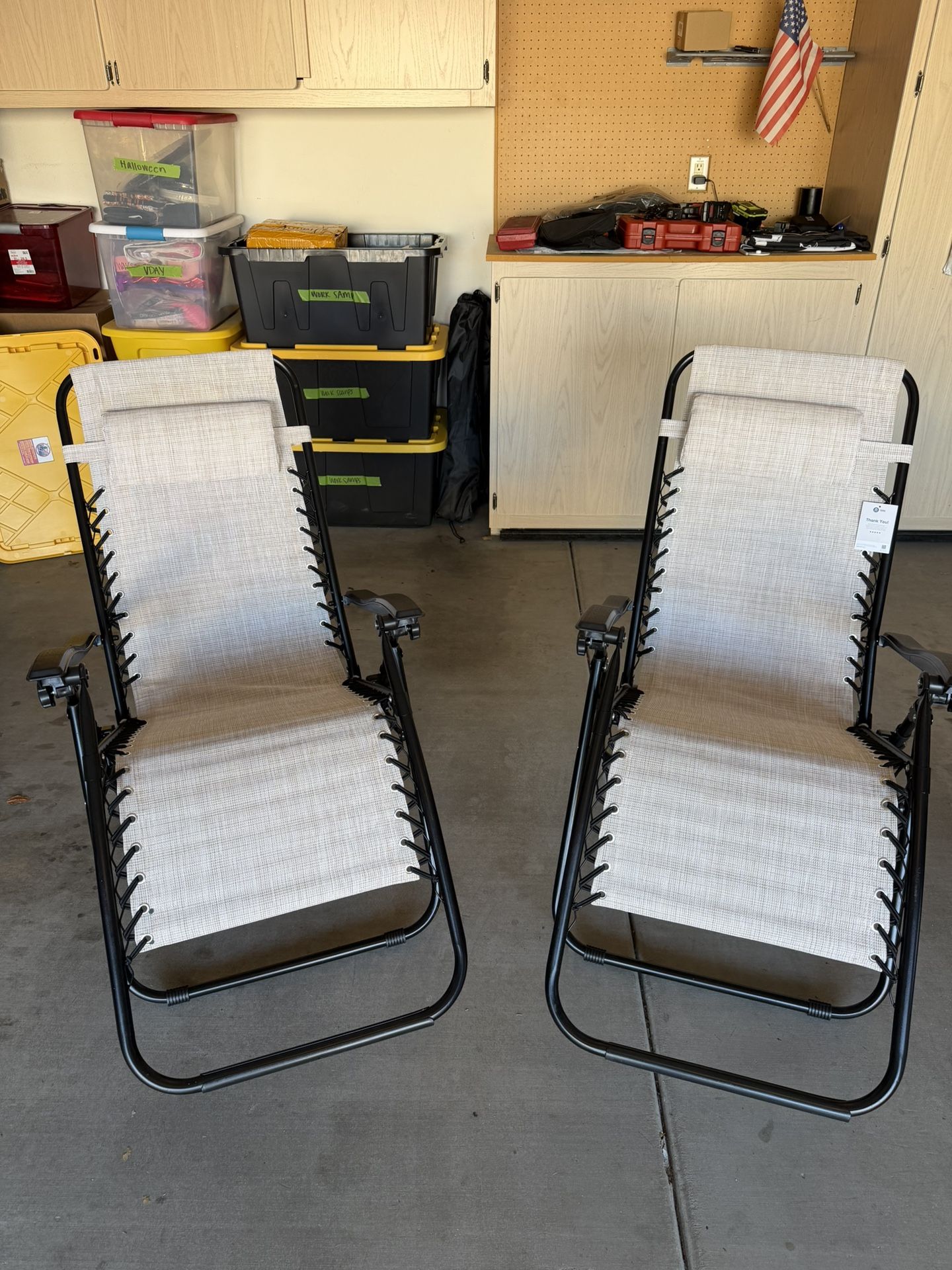 Zero Gravity Chair - 2 Chairs 