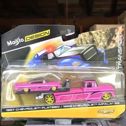 1957 CHEVROLET® FLATBED / 1959 CHEVROLET® IMPALAM SS TOY CARS