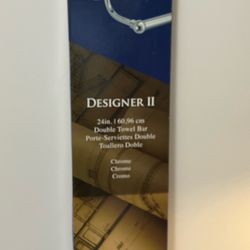 Chrome 24” Double Towel Bar