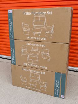 4 Piece Outdoor Patio Wicker Furniture Set