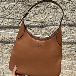 NEW Kate Spade New York Brown Faux Leather Shoulder Bag