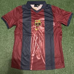 Vintage Travis Scott x FC Barcelona Retro Cactus Jack Baggy Home Jersey