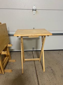 Wood Folding TV Tray Table