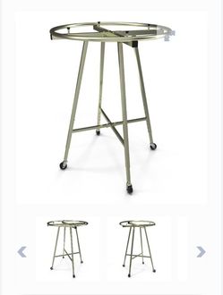 Heavy-duty Rolling 36 " Round Garment Rack