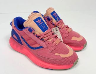 Adidas pink and blue 6 1/2 shoes