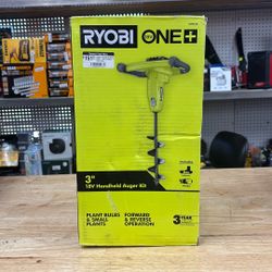 Ryobi ONE+ 18V Cordless Earth Auger with 3 in. Bit, 2.0 Ah Battery and Charger