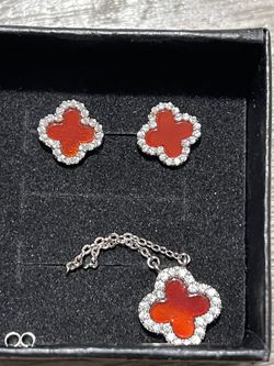 925 Silver Four Leaf Clover Necklace 