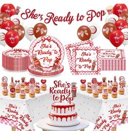 She's Ready to Pop Baby Shower Party Set