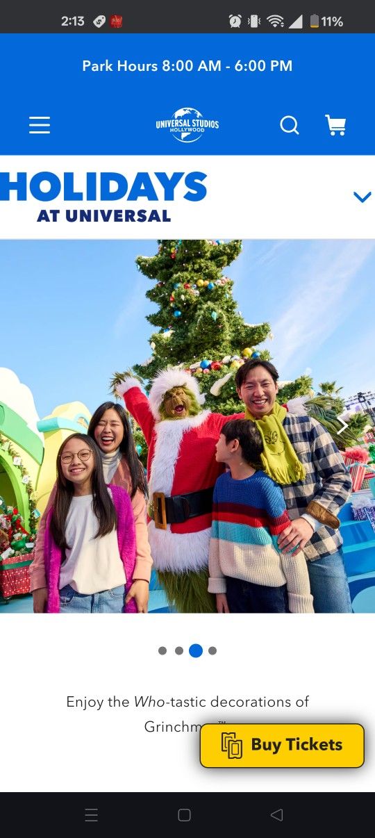 Grinchmas !!!@ Universal Studios Hollywood CA 